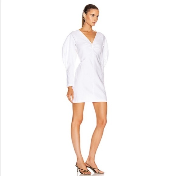 NWT A.L.C Aila Long Sleeve Linen Blend Minidress - Picture 2 of 11